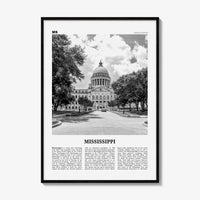 Mississippi Print Black and White No 1, Mississippi Wall Art, Mississippi Poster, Mississippi Photo, USA, United States, North America