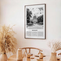 Mississippi Print Black and White No 1, Mississippi Wall Art, Mississippi Poster, Mississippi Photo, USA, United States, North America