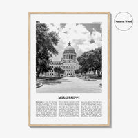 Mississippi Print Black and White No 1, Mississippi Wall Art, Mississippi Poster, Mississippi Photo, USA, United States, North America
