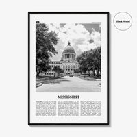 Mississippi Print Black and White No 1, Mississippi Wall Art, Mississippi Poster, Mississippi Photo, USA, United States, North America