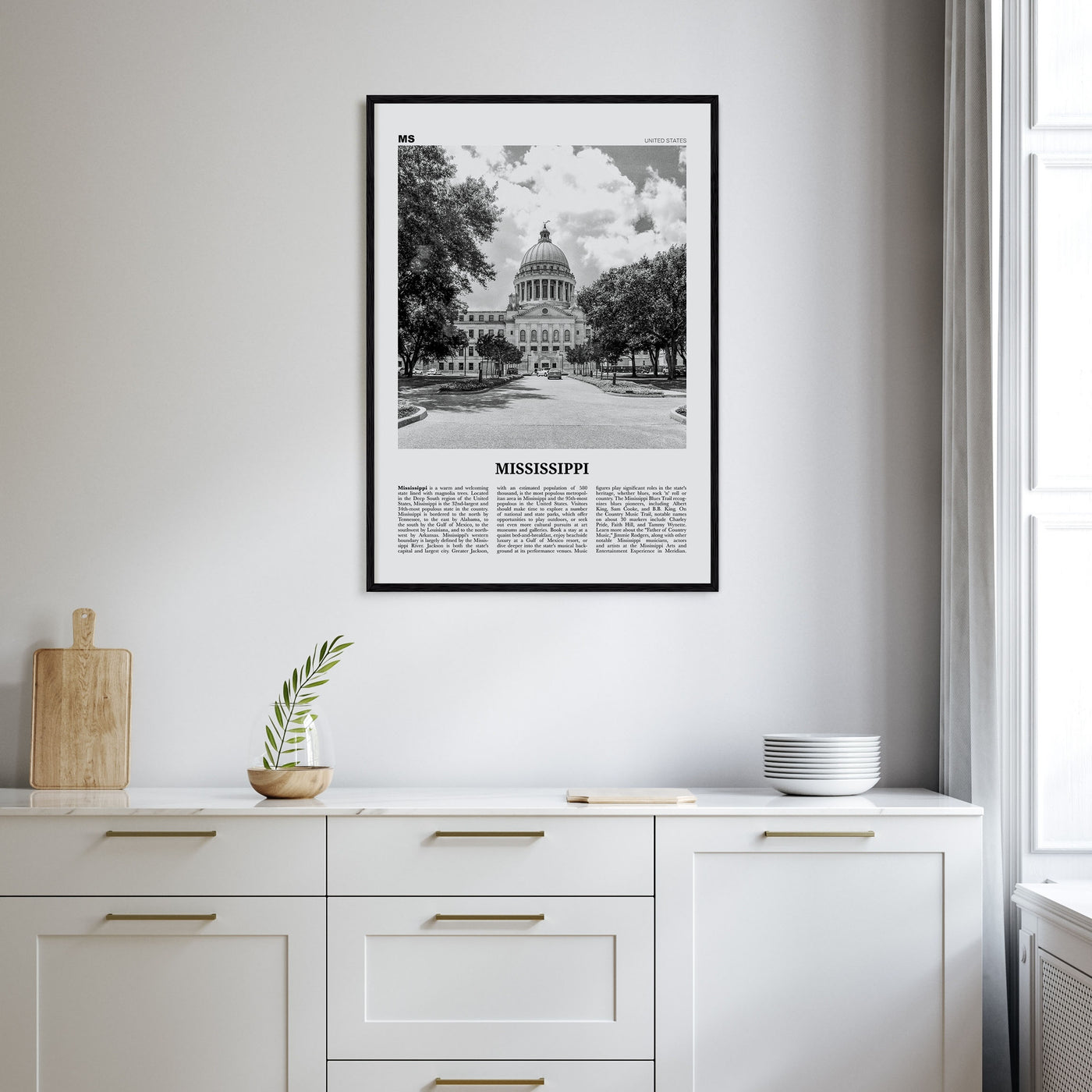 Mississippi Travel B&W No 1 Poster