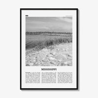 Mississippi Print Black and White No 2, Mississippi Art, Mississippi Poster, Mississippi Photo, Mississippi Décor, Mississippi Map