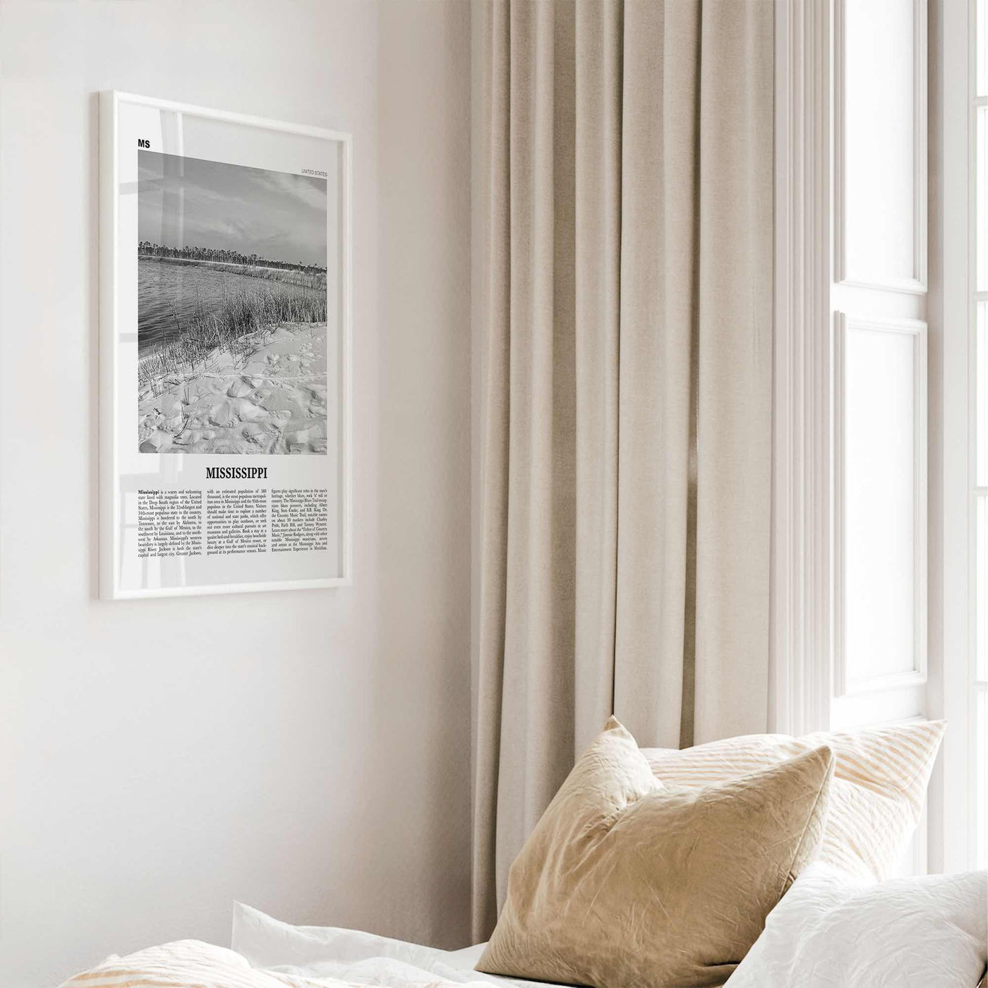 Mississippi Print Black and White No 2, Mississippi Art, Mississippi Poster, Mississippi Photo, Mississippi Décor, Mississippi Map
