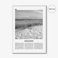 Mississippi Print Black and White No 2, Mississippi Art, Mississippi Poster, Mississippi Photo, Mississippi Décor, Mississippi Map