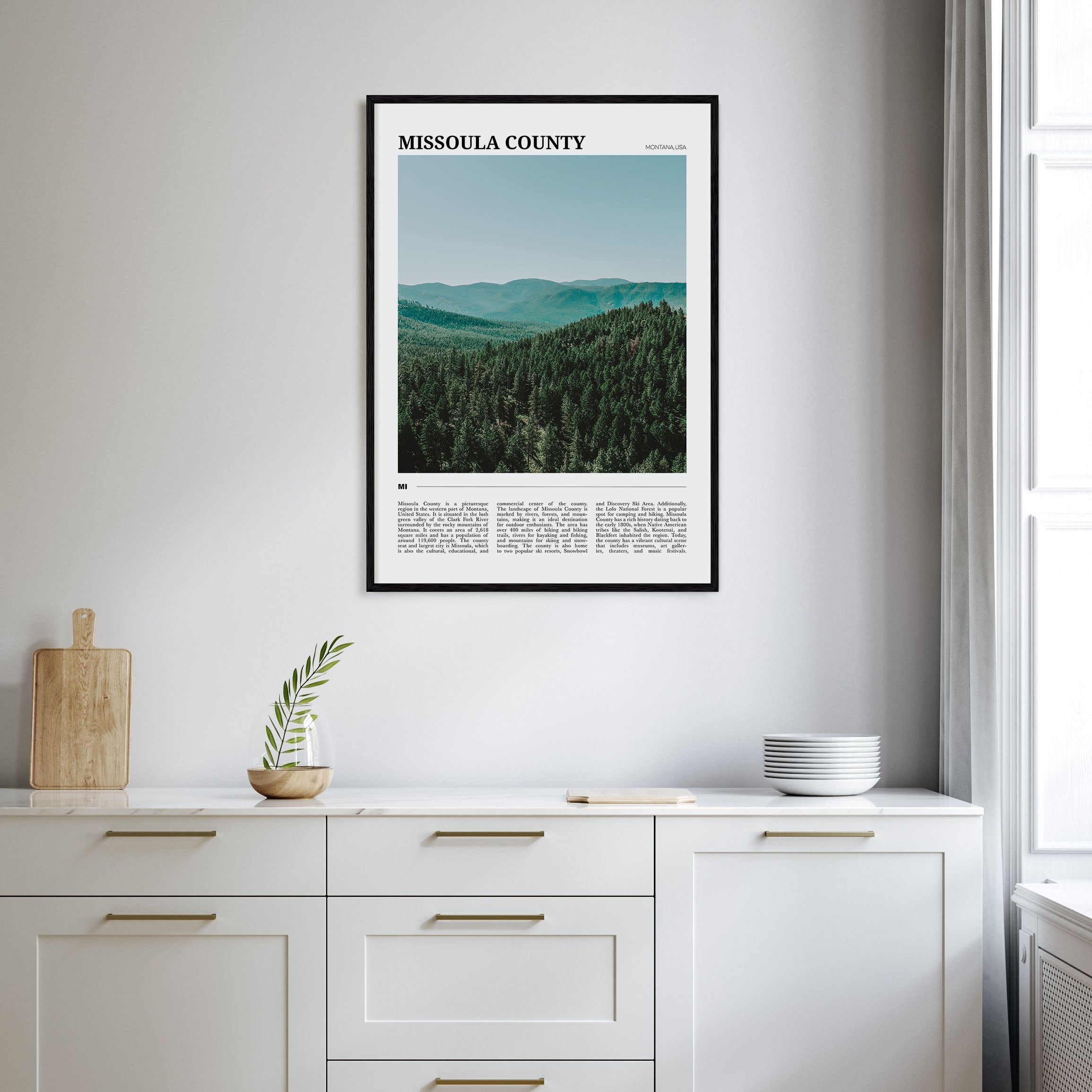 Missoula County Travel Color Poster