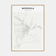 Missoula Map Portrait Poster
