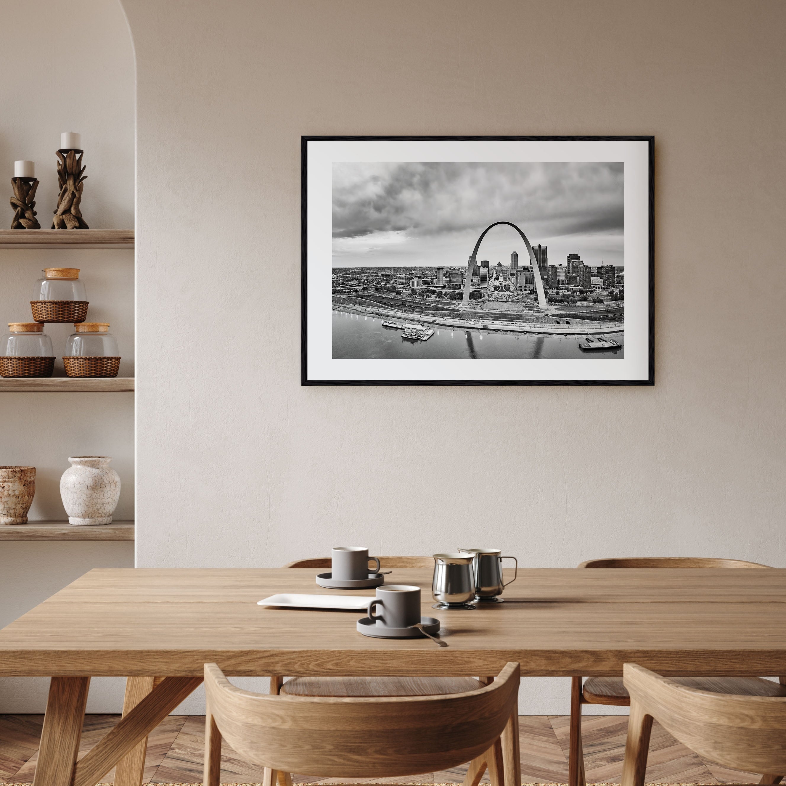 Missouri Landscape B&W Poster