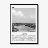 Missouri Print Black and White No 1, Missouri Wall Art, Missouri Poster, Missouri Photo, Missouri Wall Decor, USA, United States