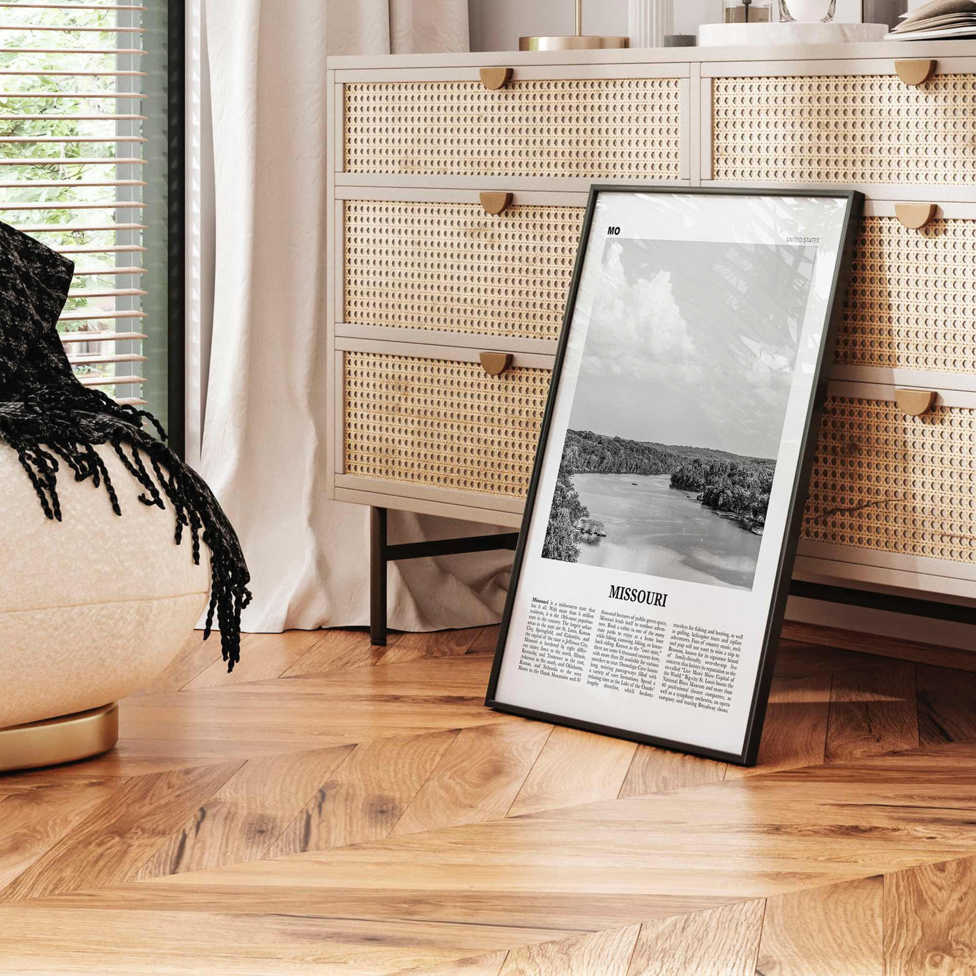 Missouri Print Black and White No 1, Missouri Wall Art, Missouri Poster, Missouri Photo, Missouri Wall Decor, USA, United States