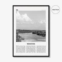 Missouri Print Black and White No 1, Missouri Wall Art, Missouri Poster, Missouri Photo, Missouri Wall Decor, USA, United States