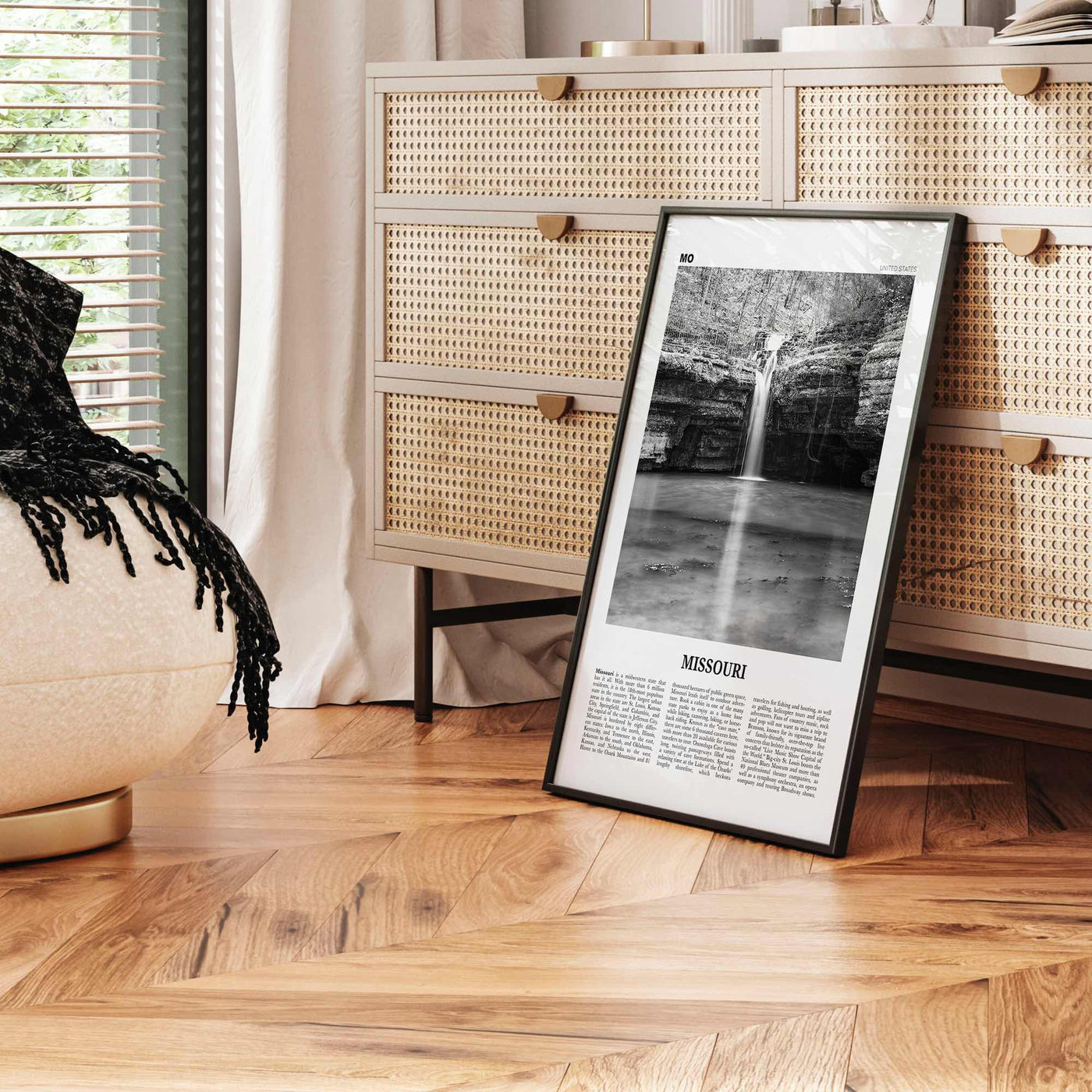 Missouri Print Black and White No 2, Missouri Wall Art, Missouri Poster, Missouri Photo, Missouri Wall Décor, Missouri Map, United States