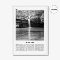 Missouri Print Black and White No 2, Missouri Wall Art, Missouri Poster, Missouri Photo, Missouri Wall Décor, Missouri Map, United States