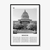 Missouri Print Black and White No 3, Missouri Wall Art, Missouri Poster, Missouri Photo, Missouri Wall Decor, USA, United States
