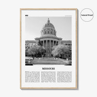 Missouri Print Black and White No 3, Missouri Wall Art, Missouri Poster, Missouri Photo, Missouri Wall Decor, USA, United States