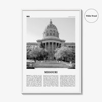 Missouri Print Black and White No 3, Missouri Wall Art, Missouri Poster, Missouri Photo, Missouri Wall Decor, USA, United States