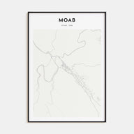 Moab Map Portrait Poster