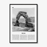 Moab Print Black and White, Moab Wall Art, Moab Poster, Moab Photo, Moab Wall Décor, Utah, USA, United States, North America