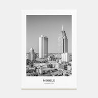 Mobile Portrait B&W Poster