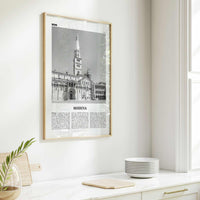 Modena Print Black and White, Modena Wall Art, Modena Poster, Modena Photo, Modena Wall Décor, Modena Map, Italy