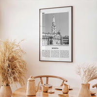 Modena Print Black and White, Modena Wall Art, Modena Poster, Modena Photo, Modena Wall Décor, Modena Map, Italy