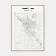 Modesto Map Portrait Poster