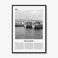 Mogadishu Print Black and White, Mogadishu Wall Art, Mogadishu Poster, Mogadishu Photo, Mogadishu Wall Décor, Muqdisho, Somalia, مقديشو