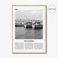 Mogadishu Print Black and White, Mogadishu Wall Art, Mogadishu Poster, Mogadishu Photo, Mogadishu Wall Décor, Muqdisho, Somalia, مقديشو