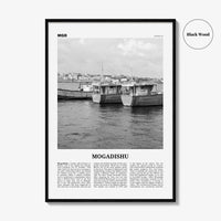Mogadishu Print Black and White, Mogadishu Wall Art, Mogadishu Poster, Mogadishu Photo, Mogadishu Wall Décor, Muqdisho, Somalia, مقديشو
