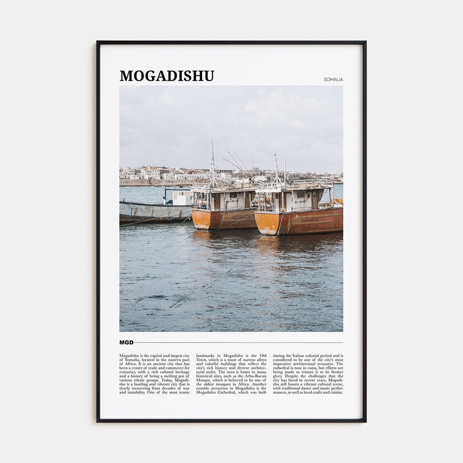 Mogadishu Travel Color Poster