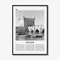 Mogador Print Black and White, Mogador Wall Art, Mogador Poster, Mogador Photo, Mogador Wall Décor, Mogador Map, Morocco