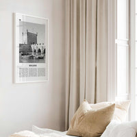 Mogador Print Black and White, Mogador Wall Art, Mogador Poster, Mogador Photo, Mogador Wall Décor, Mogador Map, Morocco