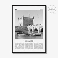 Mogador Print Black and White, Mogador Wall Art, Mogador Poster, Mogador Photo, Mogador Wall Décor, Mogador Map, Morocco