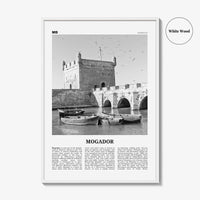 Mogador Print Black and White, Mogador Wall Art, Mogador Poster, Mogador Photo, Mogador Wall Décor, Mogador Map, Morocco