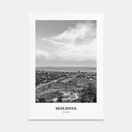 Moldova Portrait B&W Poster