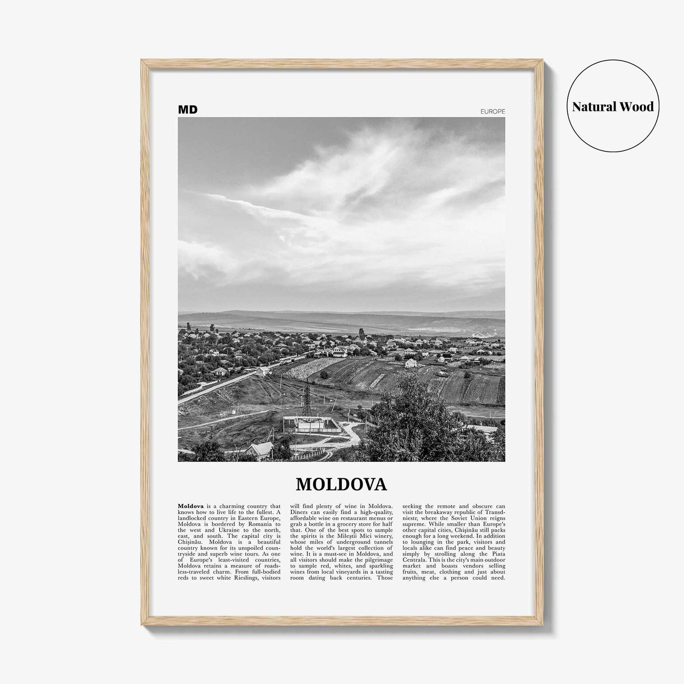Moldova Print Black and White, Moldova Wall Art, Moldova Poster, Moldova Photo, Moldova Wall Decor, Republica Moldova, Chișinău, Europe