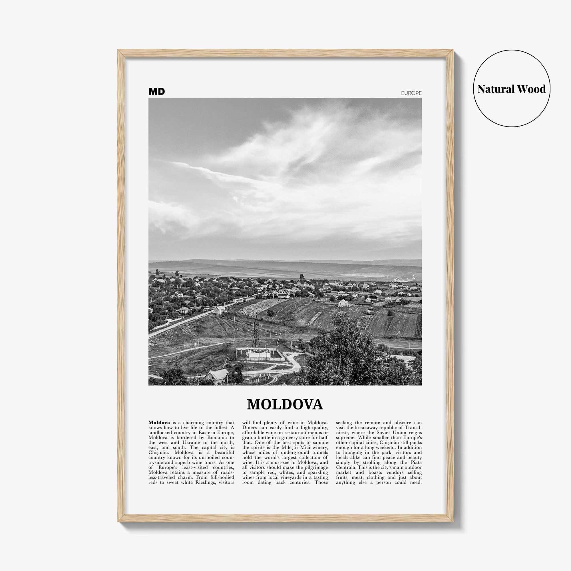Moldova Print Black and White, Moldova Wall Art, Moldova Poster, Moldova Photo, Moldova Wall Decor, Republica Moldova, Chișinău, Europe