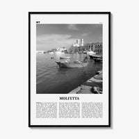 Molfetta Print Black and White, Molfetta Wall Art, Molfetta Poster, Molfetta Photo, Molfetta Wall Décor, Molfetta Map,