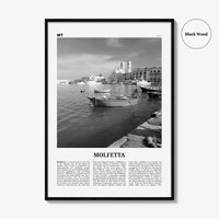 Molfetta Print Black and White, Molfetta Wall Art, Molfetta Poster, Molfetta Photo, Molfetta Wall Décor, Molfetta Map,
