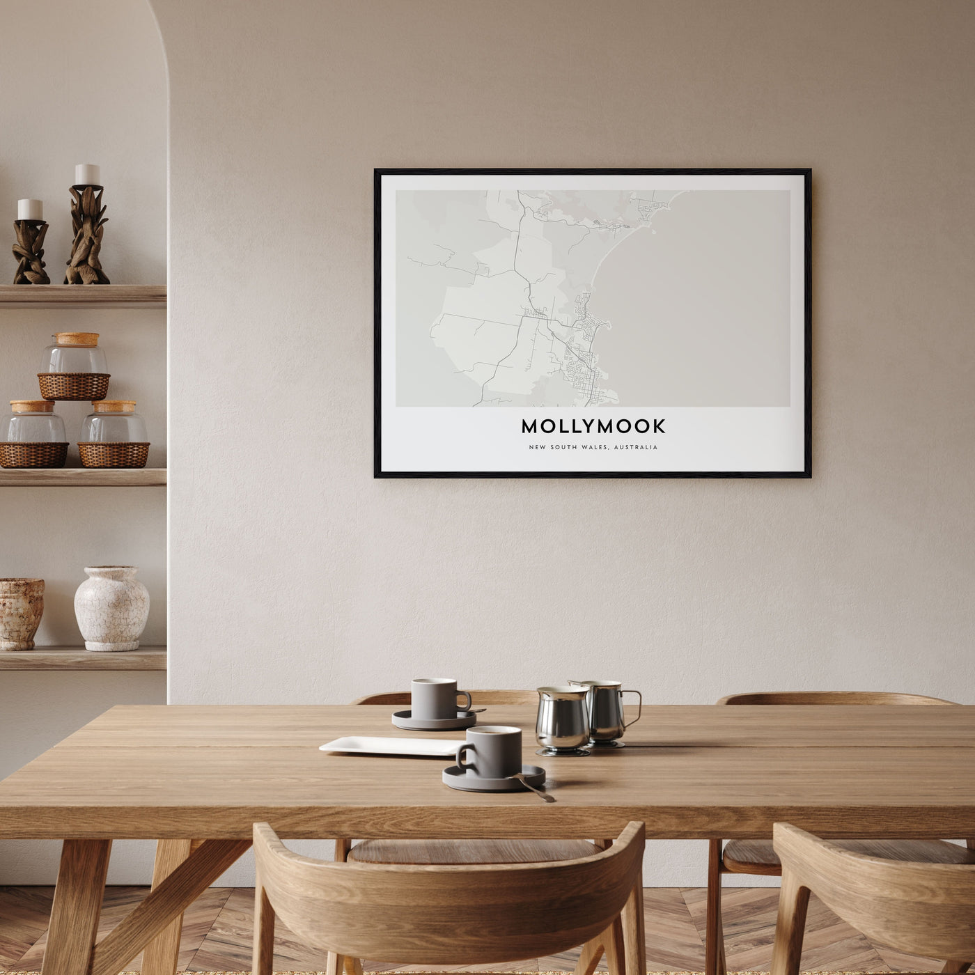 Mollymook Map Landscape Poster