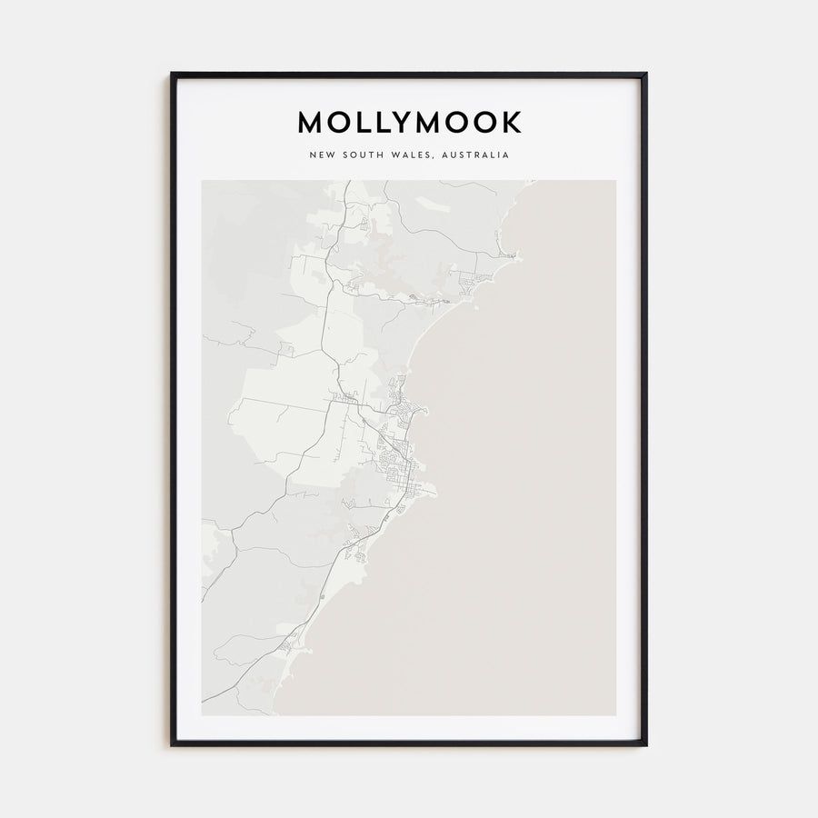 Mollymook Map Portrait Poster