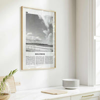 Mollymook Print Black and White, Mollymook Wall Art, Mollymook Poster, Mollymook Photo, Mollymook Wall Décor, New South Wales, Australia