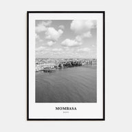 Mombasa Portrait B&W Poster