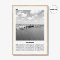 Mombasa Print Black and White, Mombasa Wall Art, Mombasa Poster, Mombasa Photo, Mombasa Wall Decor, City Art Print, Kenya, Africa