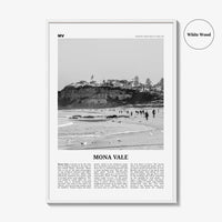 Mona Vale Print Black and White, Mona Vale Wall Art, Mona Vale Poster, Mona Vale Beach Photo, Sydney, Australia