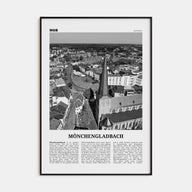 Mönchengladbach Travel B&W Poster