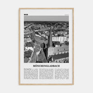 Mönchengladbach Travel B&W Poster