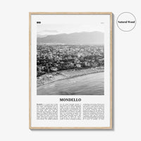 Mondello Print Black and White, Mondello Wall Art, Mondello Poster, Mondello Photo, Mondello Wall Décor, Mondello Map, Italy