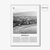 Mondello Print Black and White, Mondello Wall Art, Mondello Poster, Mondello Photo, Mondello Wall Décor, Mondello Map, Italy