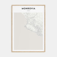 Monrovia Map Portrait Poster