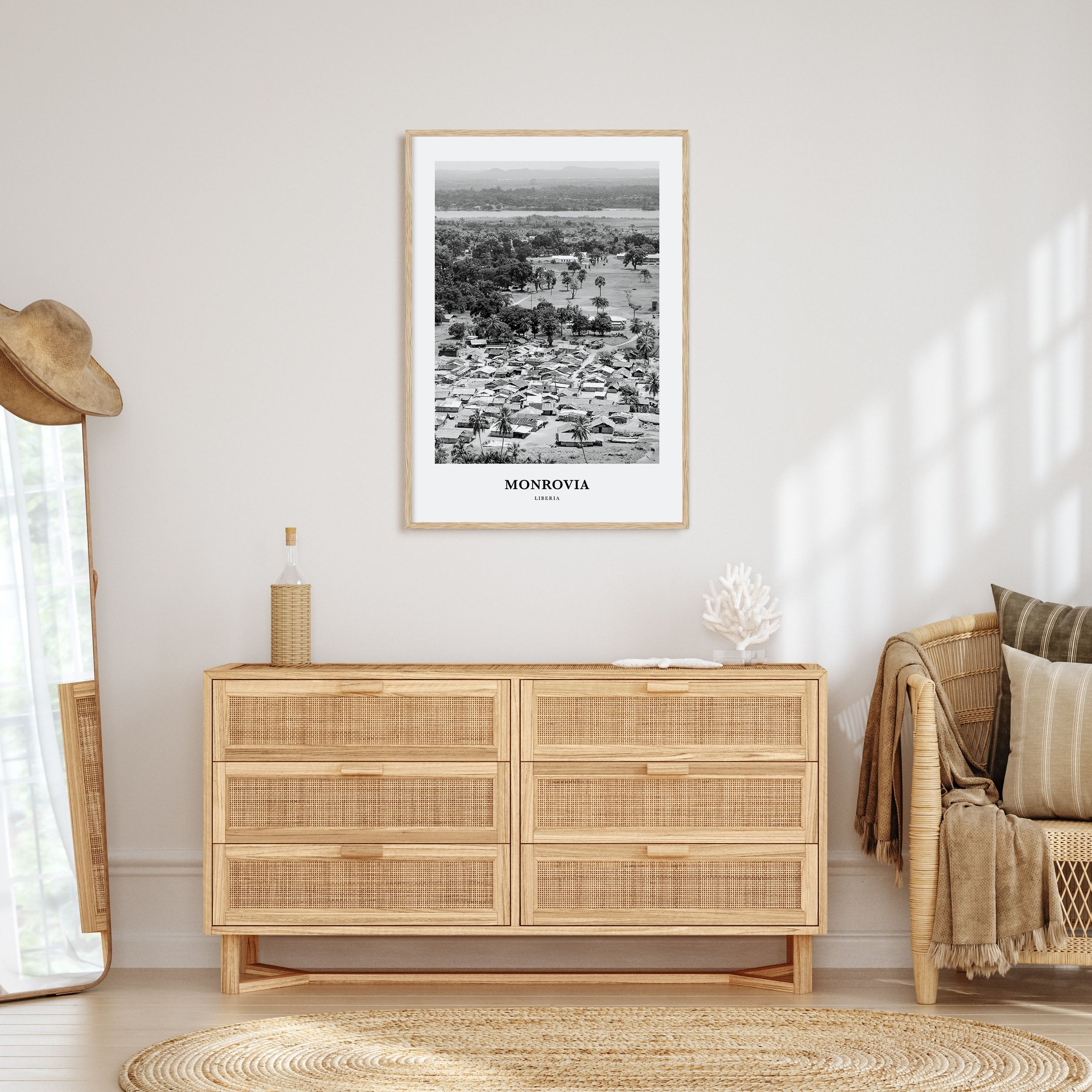 Monrovia Portrait B&W Poster
